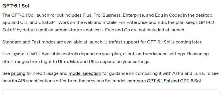 GPT-6.1 Sol 上线:OpenAI 把复杂任务的成本竞争推到了日常工作相关配图